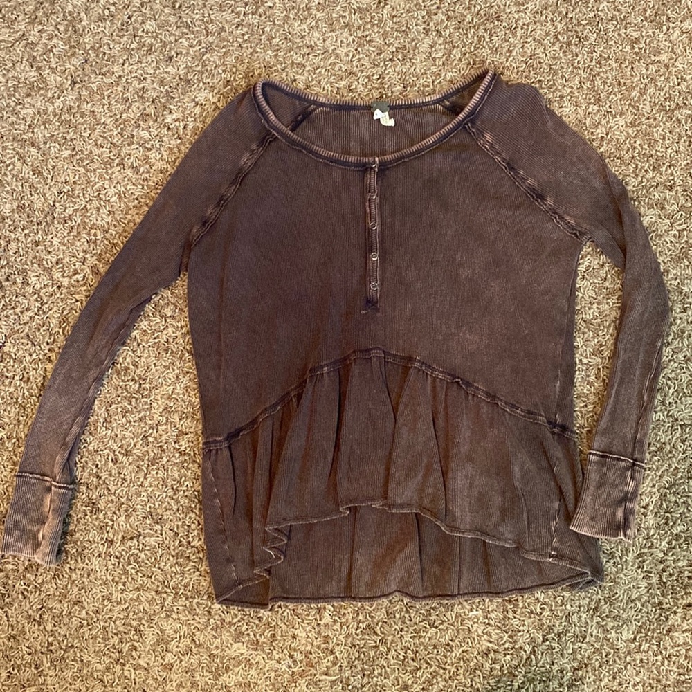 Free people long sleeve size small shirt